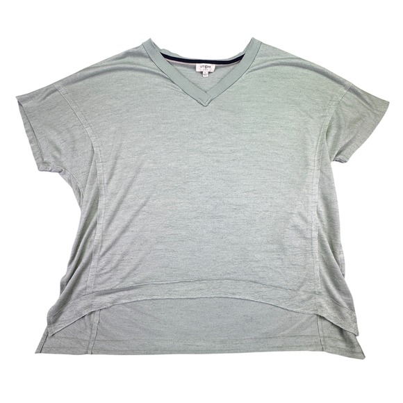 umgee USA Tops - Umgee USA Women's Shirt Large Mint Green Relaxed Fit V-Neck Short Sleeve‎